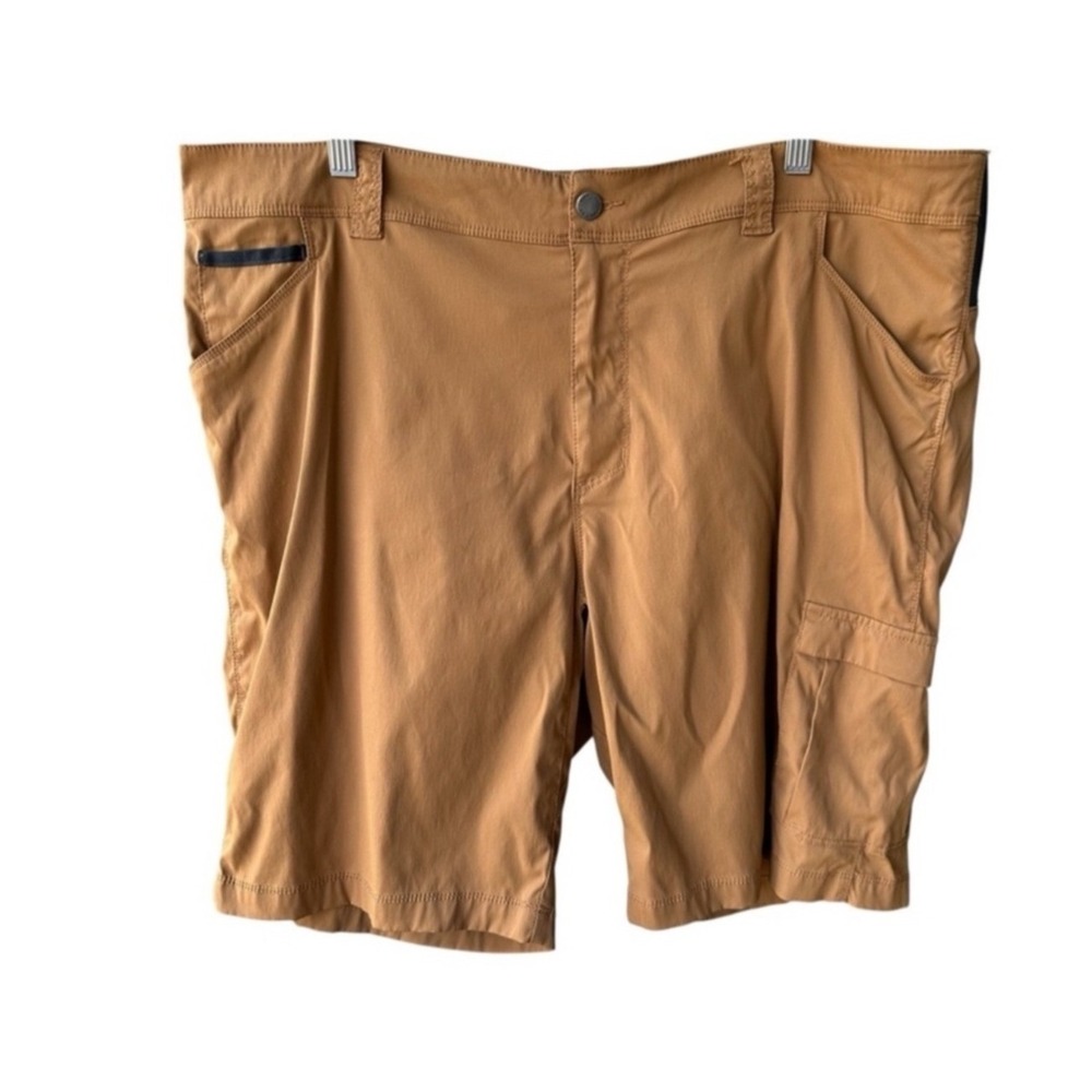 Columbia Shorts Tan Performance Hiking Cargo Stretch Golf Outdoor Casual Mens 42